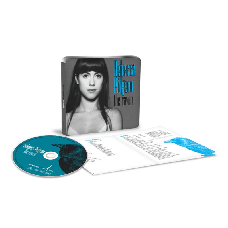 Rebecca Pidgeon The Raven CD case, disc, and open booklet on a white background.