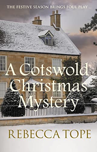 Book cover with snowy Cotswold cottage and large title text.