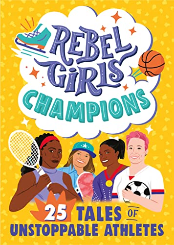 Book cover featuring diverse young female athletes and colorful lettering.