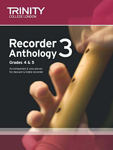 Recorder anthology book cover with hand playing a recorder.