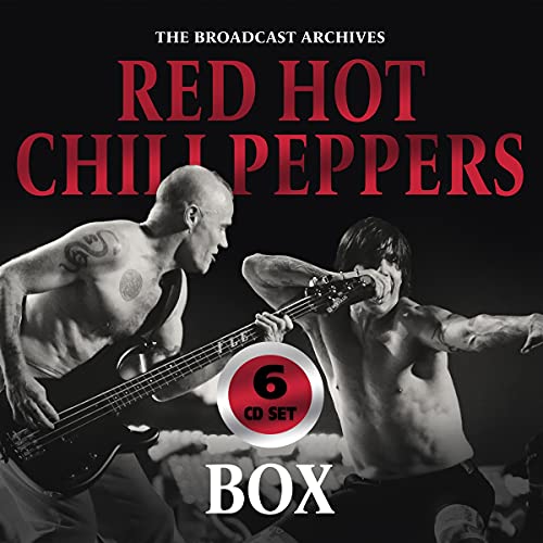 Red Hot Chili Peppers 6-CD box set cover with band members.