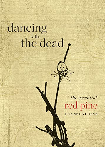 Book cover: "Dancing with the Dead" with a floral branch illustration.