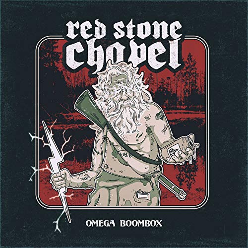 CD cover for Red Stone Chapel’s “Omega Boombox” featuring illustrated figure.