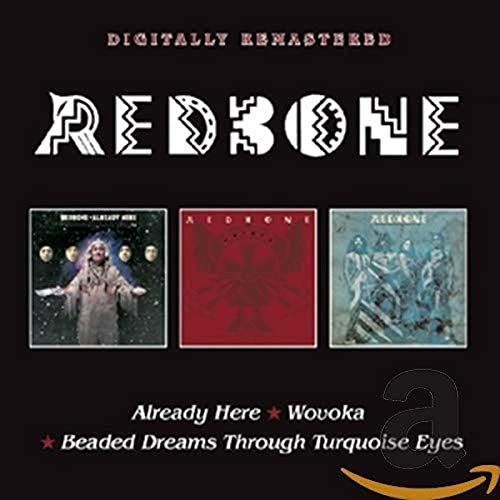 Redbone CD box set cover featuring three album covers and the band name.