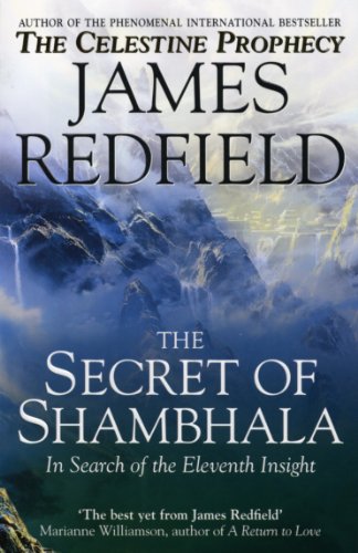 Book cover: mountains and a city, with title "The Secret Of Shambhala".