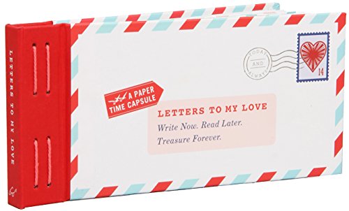 Red and white envelope-shaped book titled "Letters to My Love.
