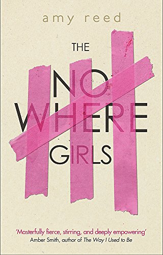 Book cover: "The Nowhere Girls" with pink tape and bold text.