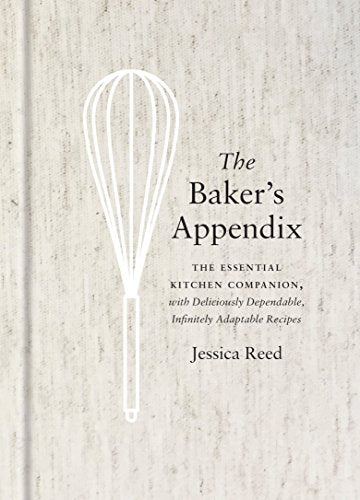 Book cover: "The Baker's Appendix" with a white whisk illustration.