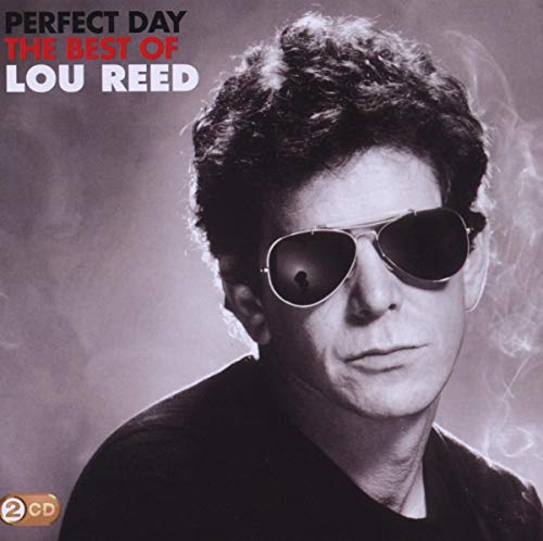 Lou Reed album cover: portrait of a man wearing sunglasses.