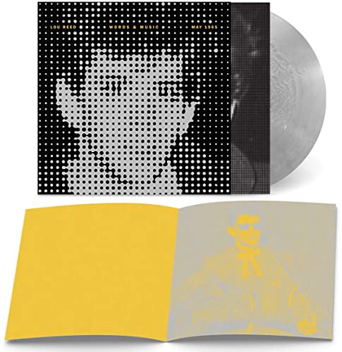 Lou Reed vinyl record with halftone portrait and open gatefold sleeve.