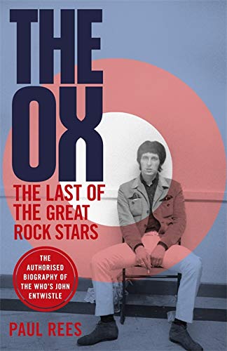 Book cover featuring John Entwistle of The Who, with bold blue text.