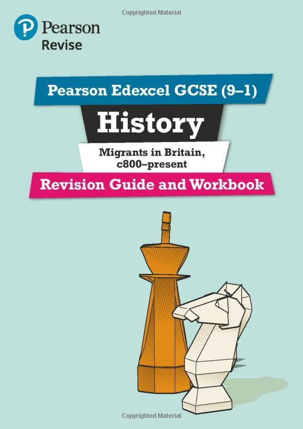History revision guide and workbook with chess piece illustration.