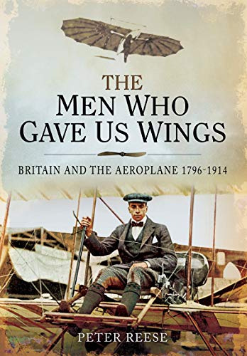 Book cover: historical image of early aviation pioneers and a glider.