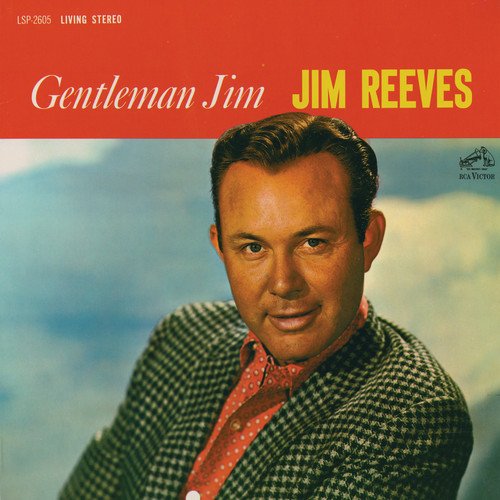 Album cover for Jim Reeves’ “Gentleman Jim” featuring his portrait.