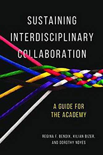 Book cover: “Sustaining Interdisciplinary Collaboration” with colorful braided cords.