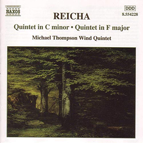 CD cover for Reicha’s Wind Quintets, Vol. 1, featuring a forest scene.
