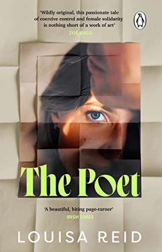 Book cover featuring a close-up of a woman’s face partially obscured by paper.