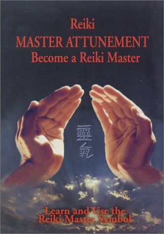 DVD cover for “Reiki Master Attunement” showing hands and Reiki symbols.