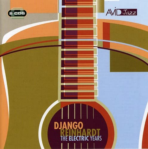CD cover for Django Reinhardt’s “The Electric Years” featuring a guitar.