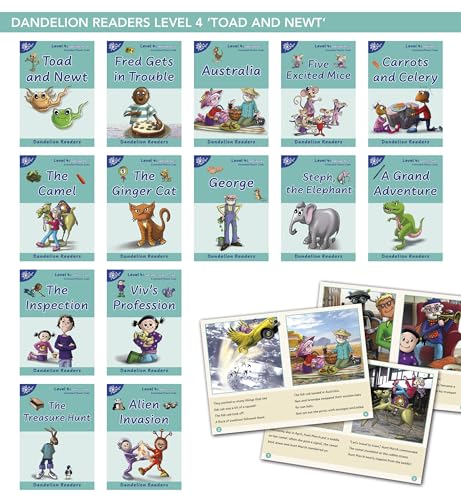 Collection of fourteen colorful children’s books, “Toad and Newt” series.