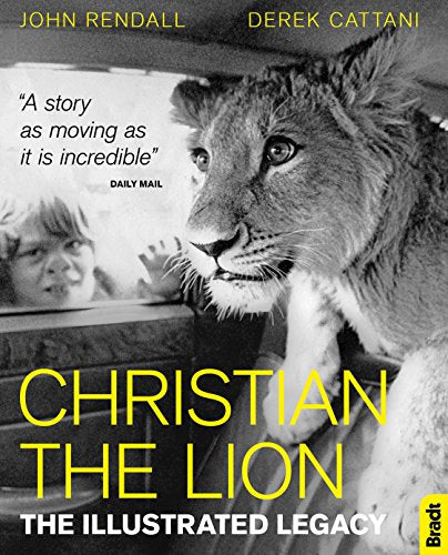 Book cover featuring a young boy and a large lion’s face.