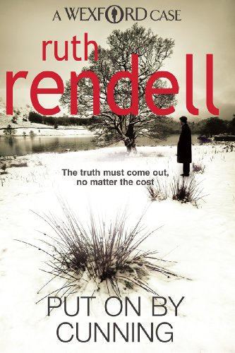 Book cover: snowy landscape, lone figure, and large red text "ruth rendell".