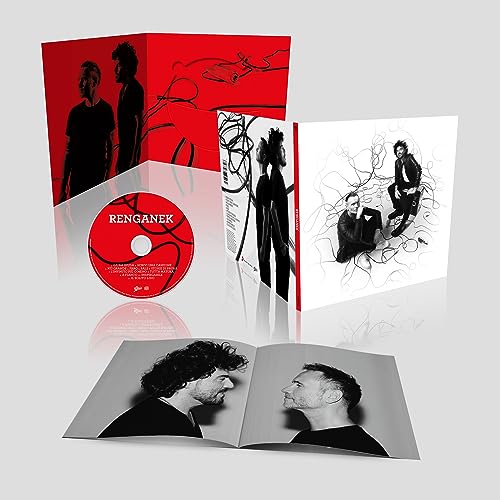Renganek CD jukebox pack with red and white cover art, two men pictured.