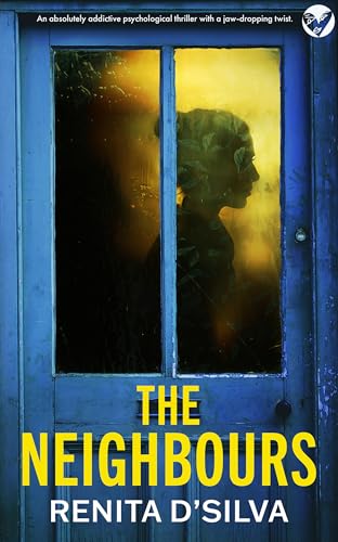 Book cover: blue door with a silhouetted face visible through the glass.