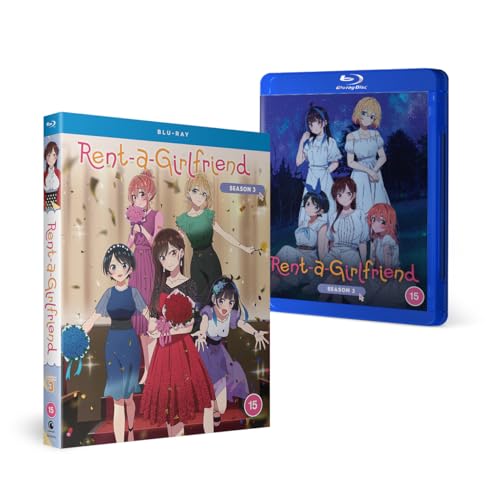 “Rent-a-Girlfriend” Season 3 Blu-ray case and disc with anime character art.