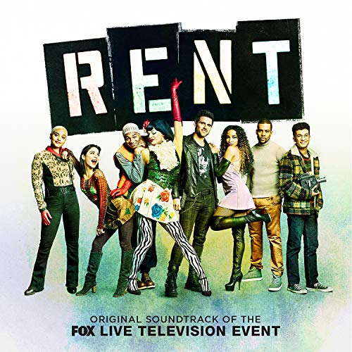 CD cover for “Rent” musical soundtrack featuring a diverse cast.