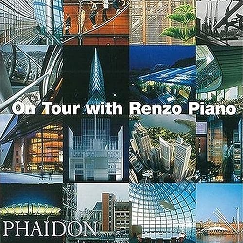 Book cover featuring architectural photography and the title "On Tour with Renzo Piano".