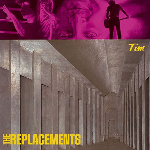 Album cover for The Replacements’ “Tim,” featuring a hallway and faces.
