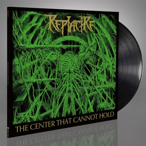 Vinyl record cover with green, tangled branches and band name "Replacire".