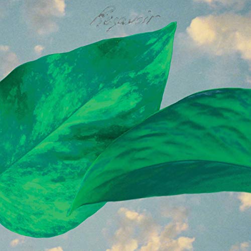 Album cover for Resavoir featuring large green leaves against a cloudy sky.