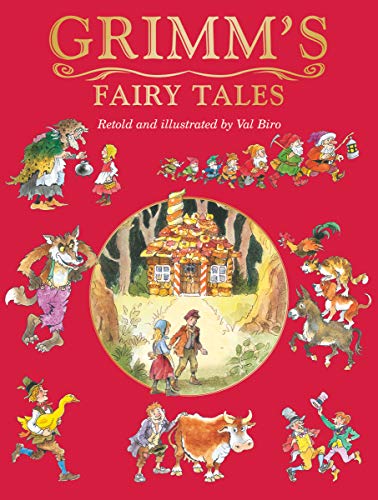 Book cover illustration of fairytale characters and a gingerbread house.