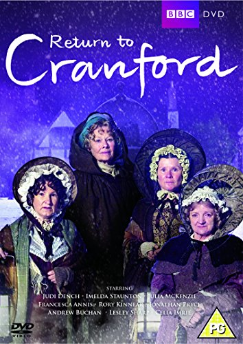 DVD cover for “Return to Cranford” featuring four women in bonnets.