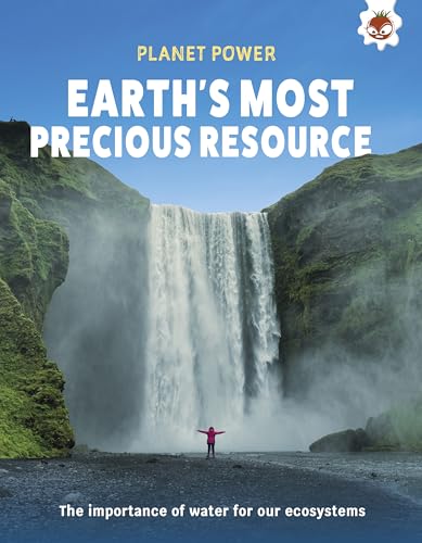 Book cover featuring a person standing before a large waterfall between green cliffs.
