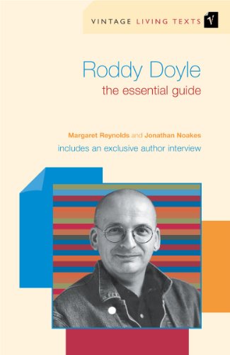 Book cover featuring author Roddy Doyle’s portrait and abstract stripes.