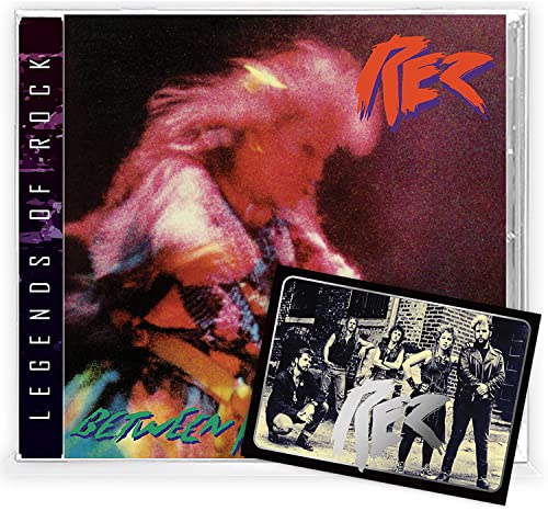 Rez Band CD case with band photo insert, abstract pink and black cover.