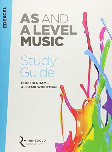 Edexcel AS and A Level Music study guide cover with paint splash.