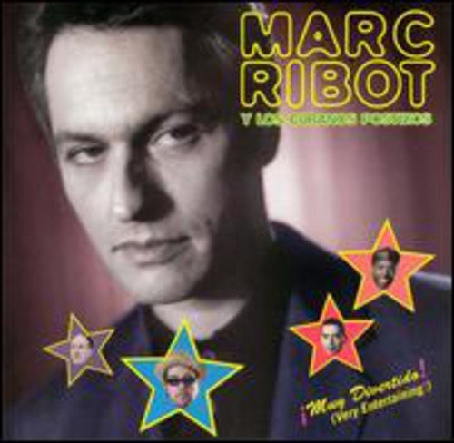 CD cover featuring portrait of Marc Ribot with colorful star graphics.