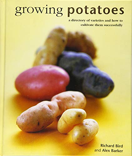 Book cover featuring colorful potatoes and the title "Growing Potatoes".