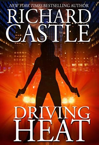 Book cover showing a silhouette of a woman holding two guns against city lights.