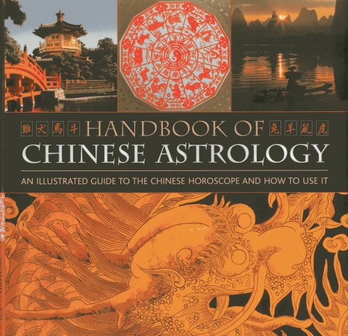 Book cover: “Handbook of Chinese Astrology” with Chinese imagery.