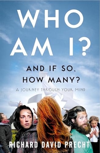 Book cover with people looking upwards against a blue sky.