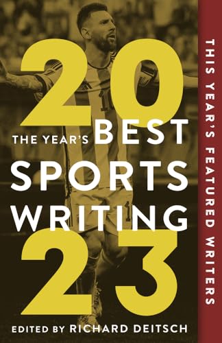Book cover with sports player and title The Year's Best Sports Writing 2023.