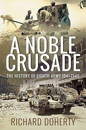 Book cover: “A Noble Crusade” depicting WWII tanks and soldiers.