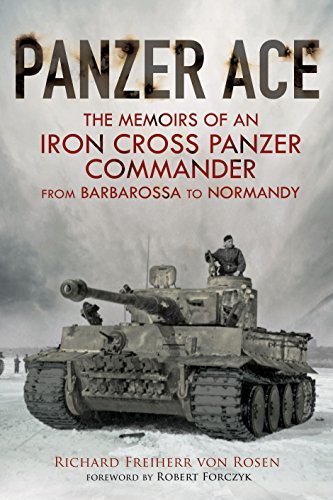 Book cover featuring a tank commander in a Tiger tank on a snowy field.
