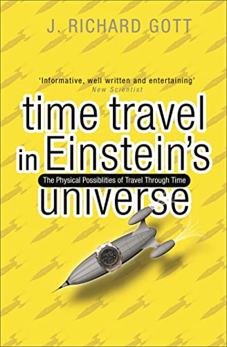 Book cover for "Time Travel: In Einstein's Universe" with a pen-rocketship image.