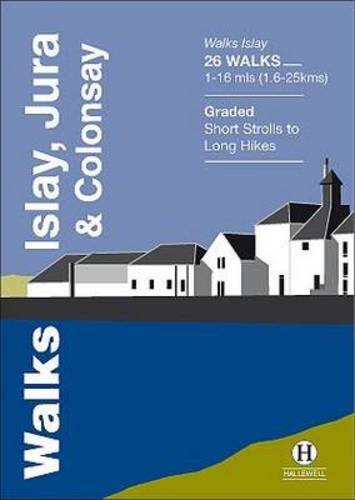 Map guidebook cover with walking routes on Scottish islands, likely featuring coastal scenery.